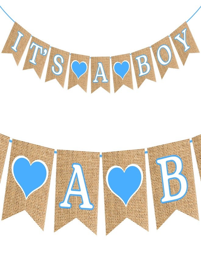Zyozique It’s A Boy Paper Banner for Boy Baby Shower - Baby Shower Decorations,Its A Boy Paper Banner,Best Boys Birthday Party Supplies (Pack of 1) - Image 1